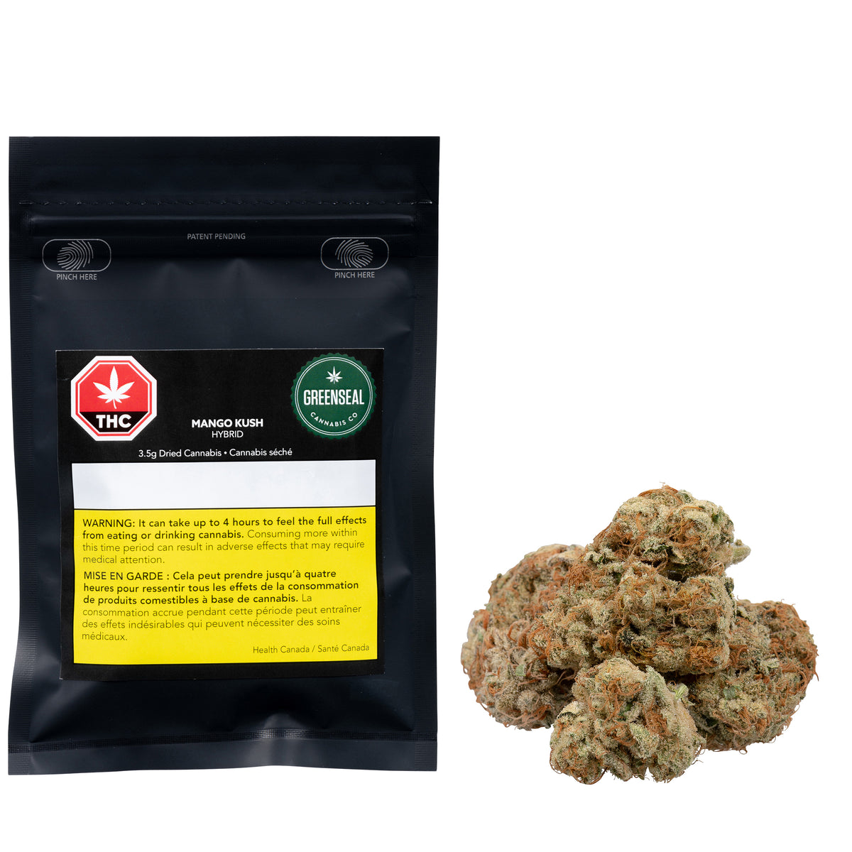 GREENSEAL MANGO KUSH (H) DRIED - 3.5G