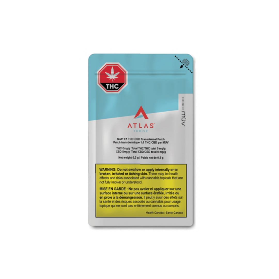ATLAS THRIVE MUV 1:1 TRANSDERMAL (H) PATCH - 0.5G