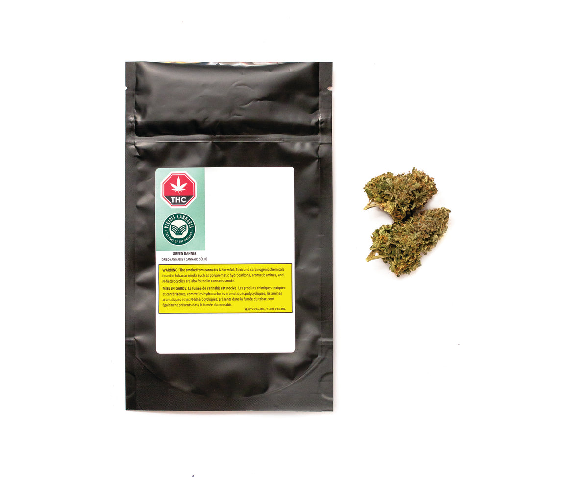 VIRIDIS GREEN BANNER (S) DRIED - 3.5G