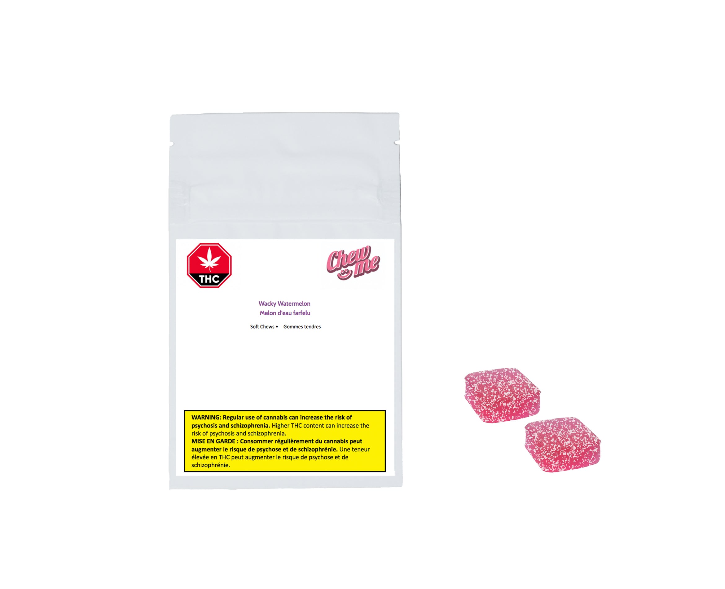 WEED ME WACKY WATERMELON (H) CHEW - 5MG X 2