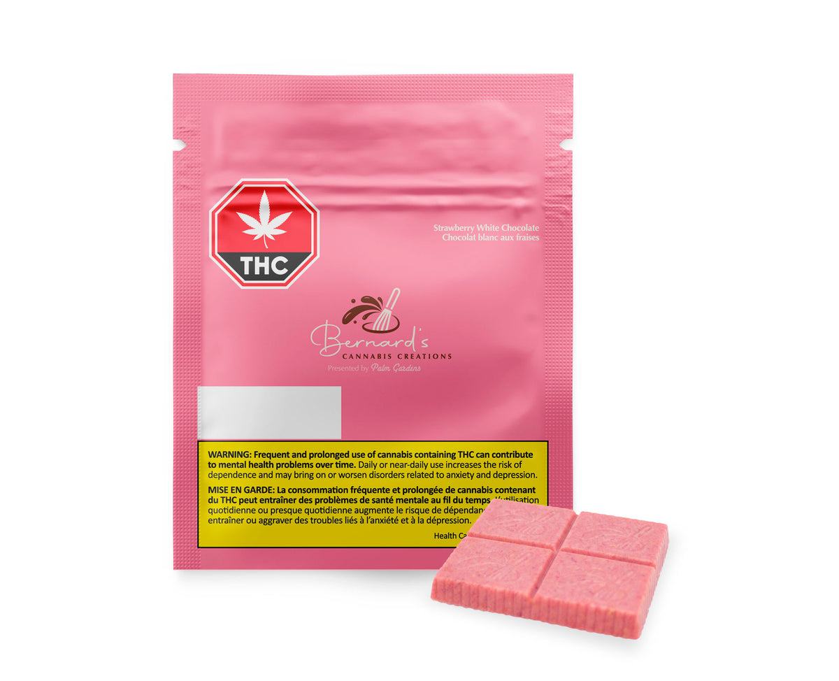 BERNARDS STRAWBERRY WHITE CHOCOLATE BAR (H) CHOC - 10MG X 1