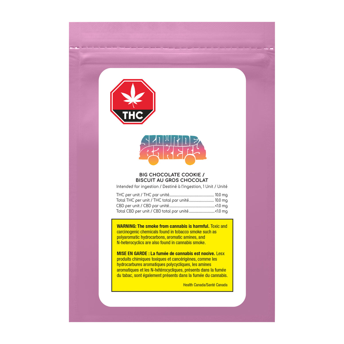SLOWRIDE BAKERY BIG CHOCOLATE (H) COOKIE - 10MG X 1