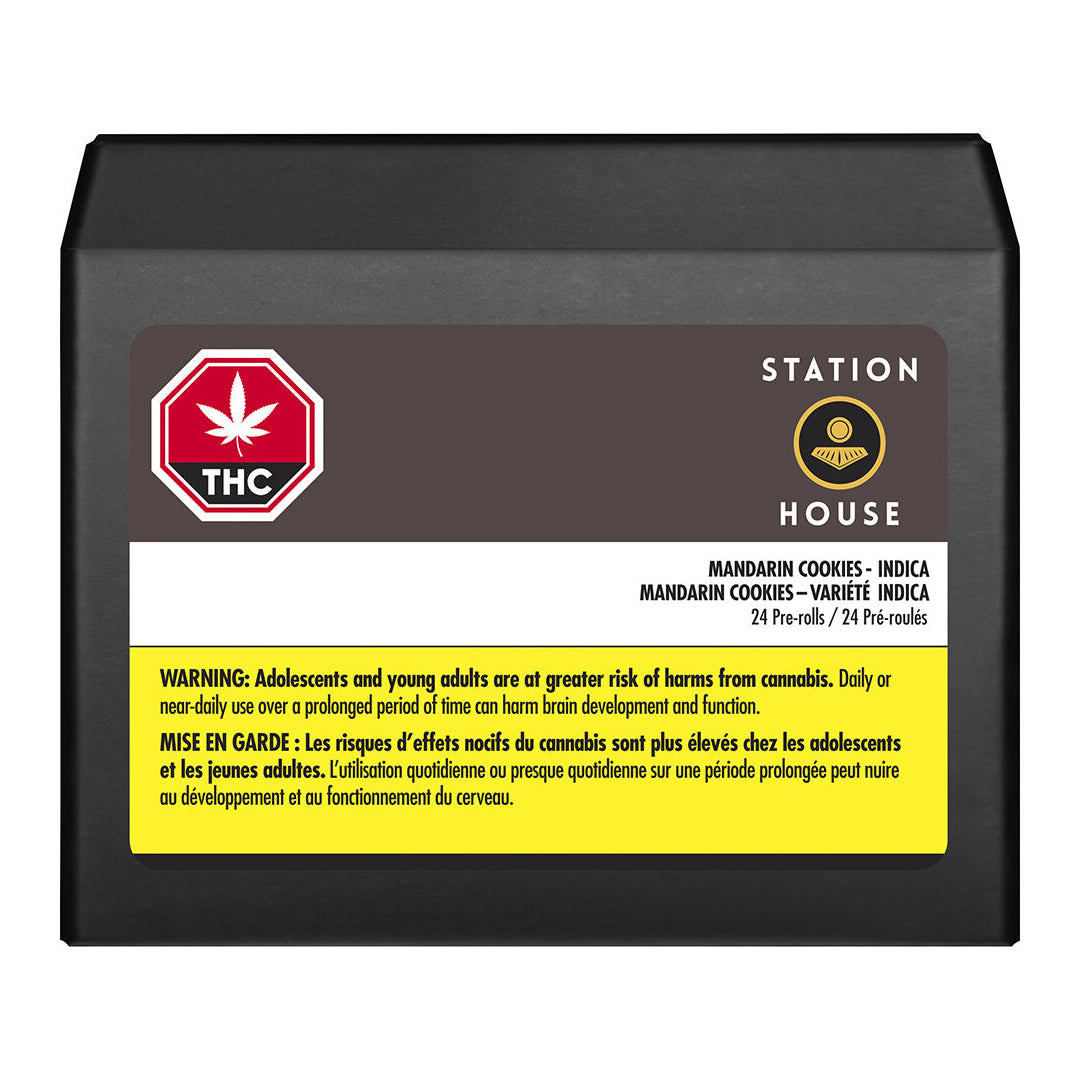 STATION HOUSE MANDARIN COOKIES (IND) PRE-ROLL - 0.5G X 12