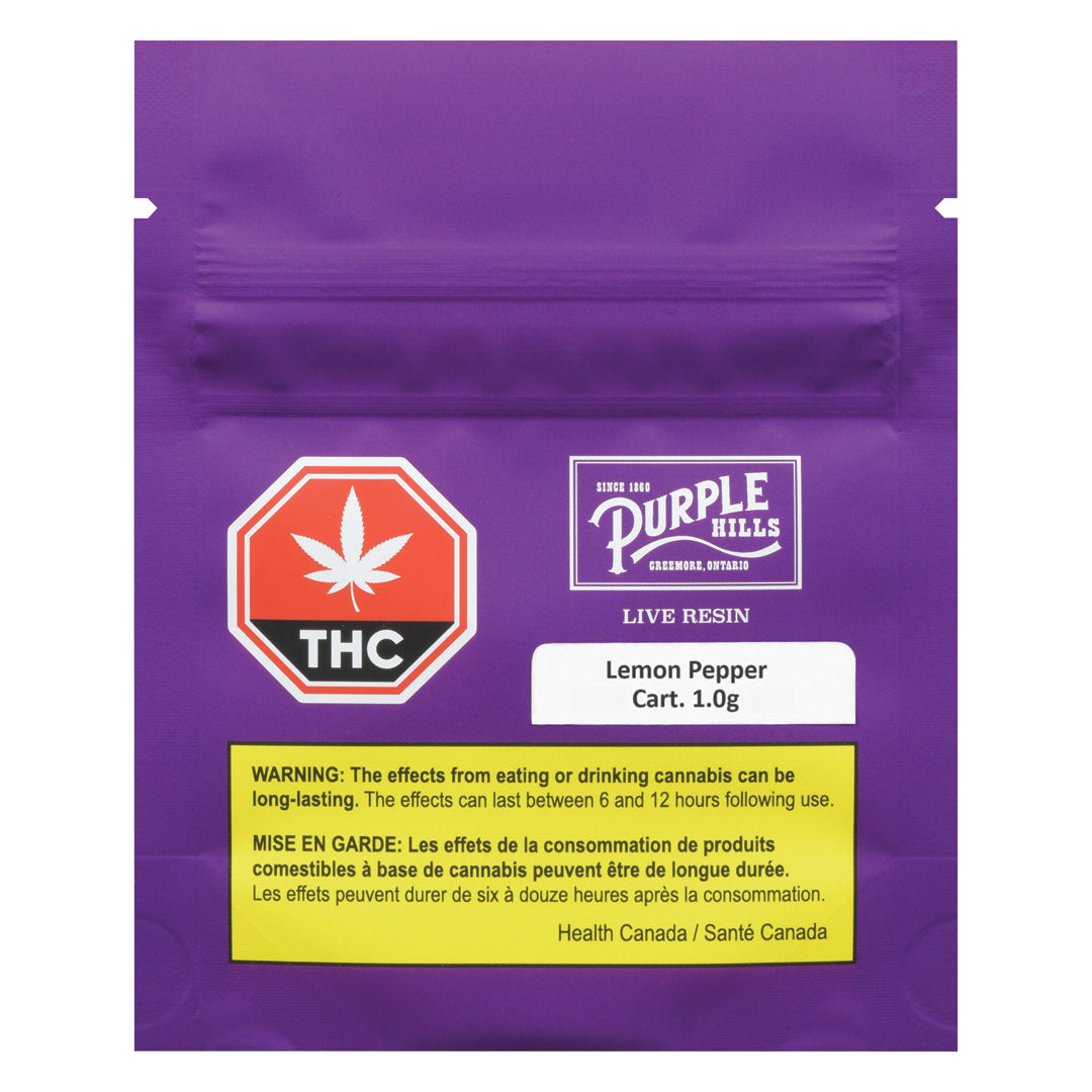 PURPLE HILLS LEMON PEPPER LIVE RESIN (S) 510 - 1G