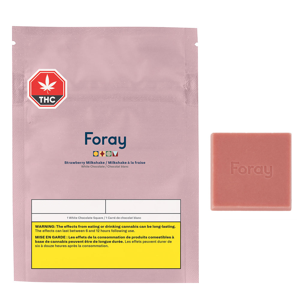 FORAY STRAWBERRY MILKSHAKE WHITE (H) CHOC - 10MG THC:CBD X 1
