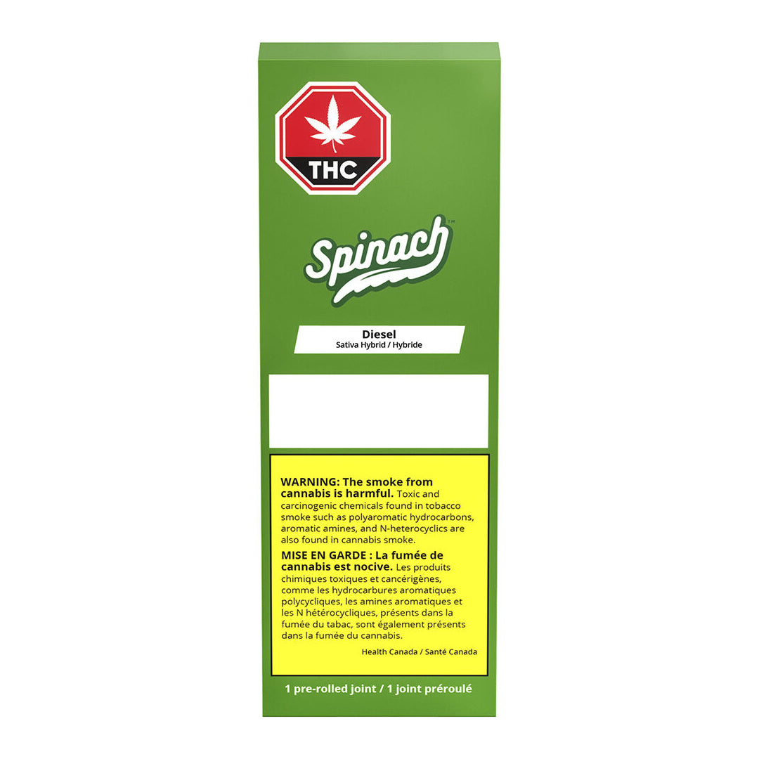 SPINACH DIESEL (H) PRE-ROLLS - 0.5G X 3