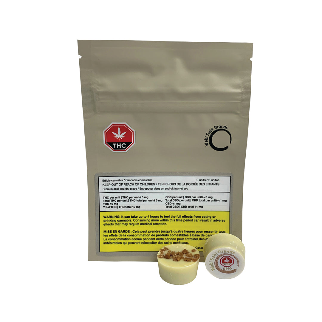 WABI SABI WHT CHOC CARAMEL (IND) CHOC - 5MG THC X 2