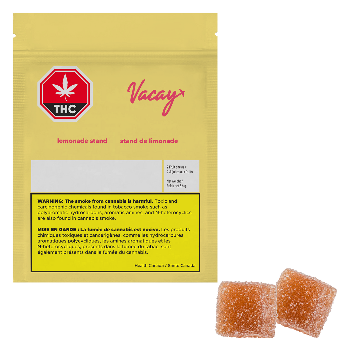 VACAY LEMONADE STAND (H) CHEW - 2MG X 5