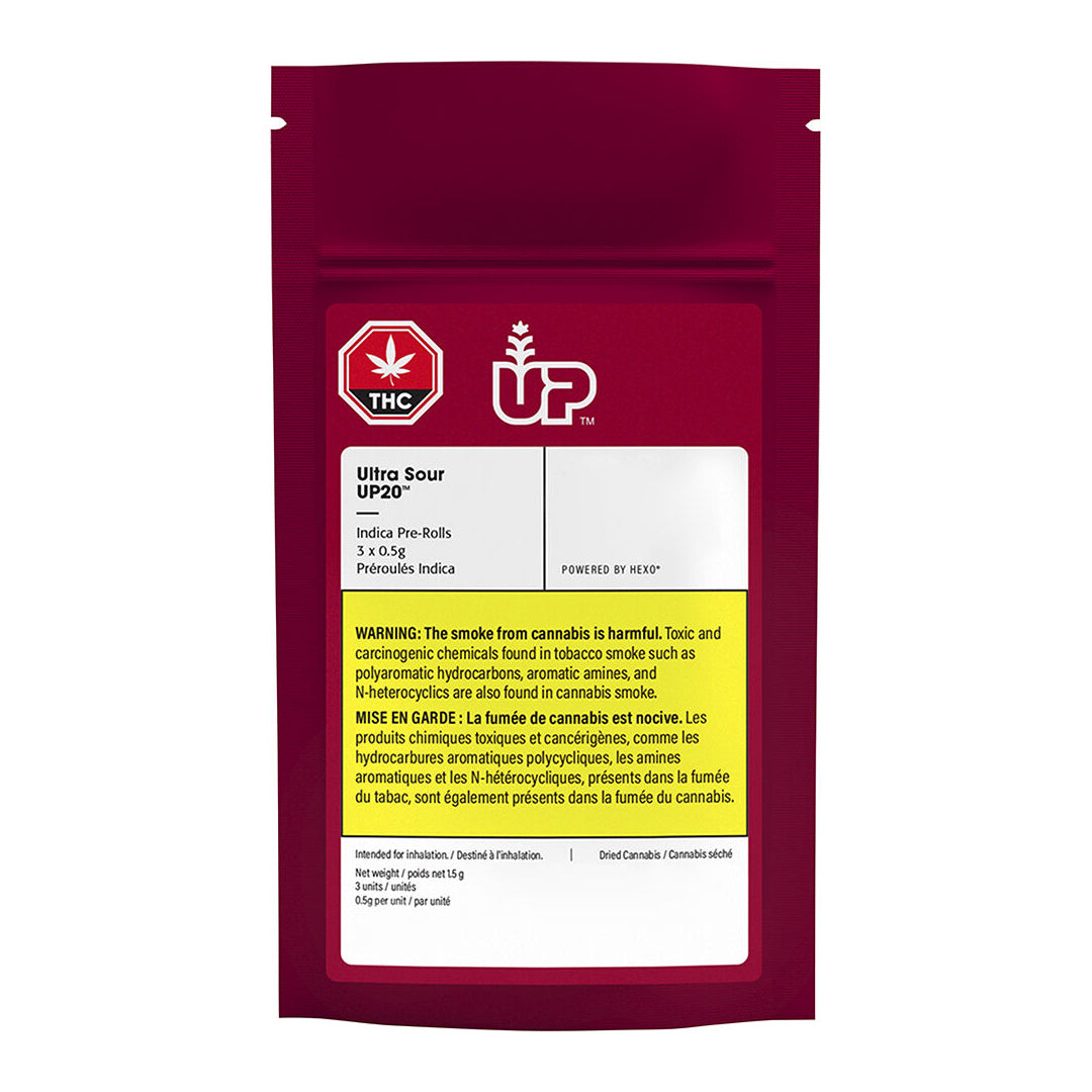 UP ULTRA SOUR UP20 (S) PRE-ROLL - 0.5G X 3