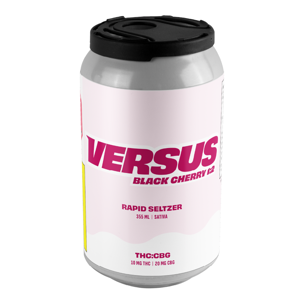 VERSUS BLACK CHERRY RAPID SELTZER (H) BEV - 10MG THC X 355ML