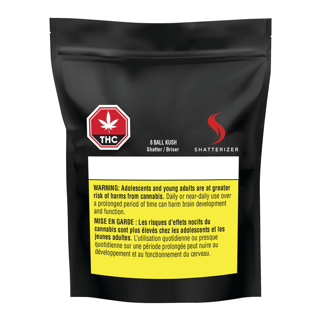 SHATTERIZER 8 BALL KUSH (IND) SHATTER - 1G