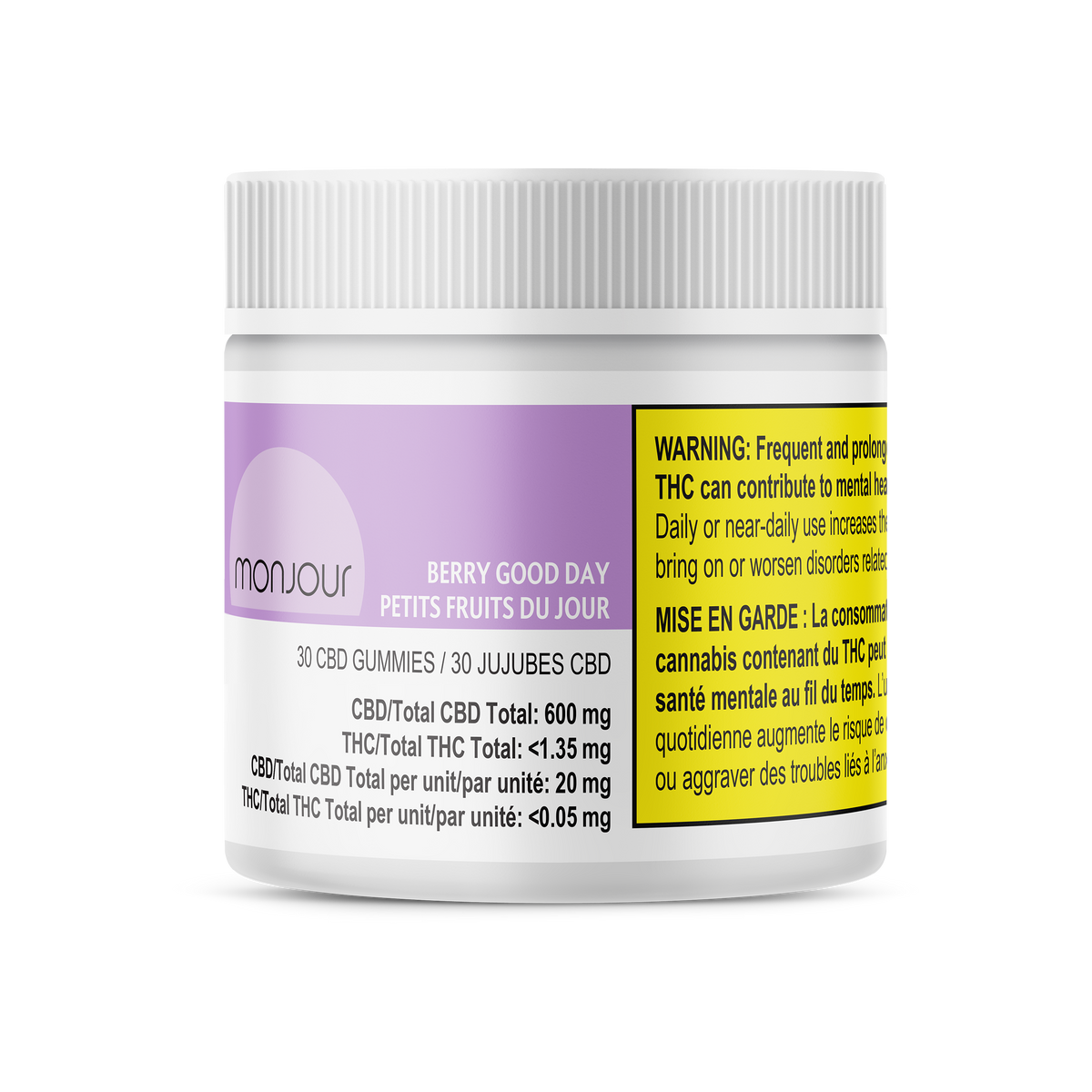MONJOUR BERRY GOOD DAY CBD (H) CHEW - 20MG CBD X 30