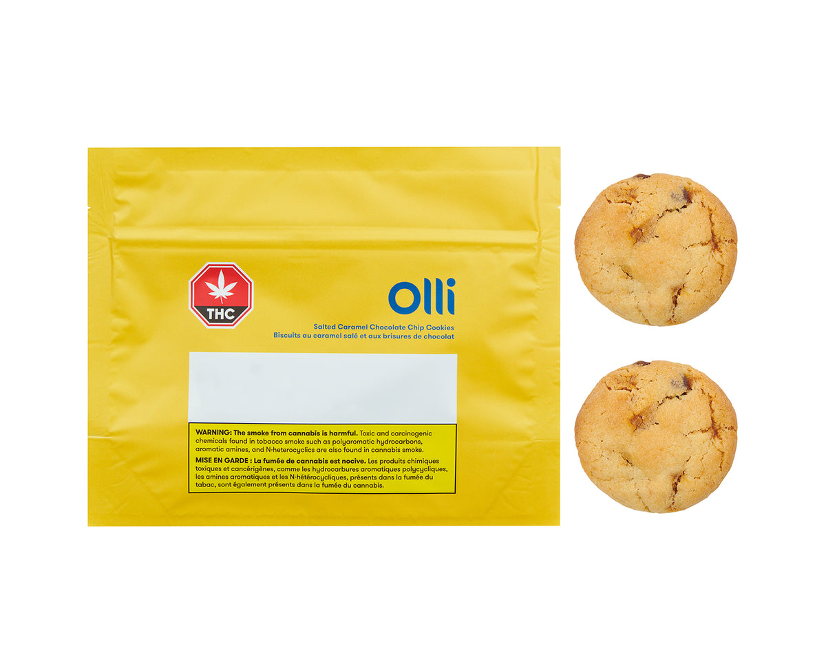 OLLI CARAMEL CHOC CHIP (H) COOKIE - 5MG THC : 2.5MG CBD X 2