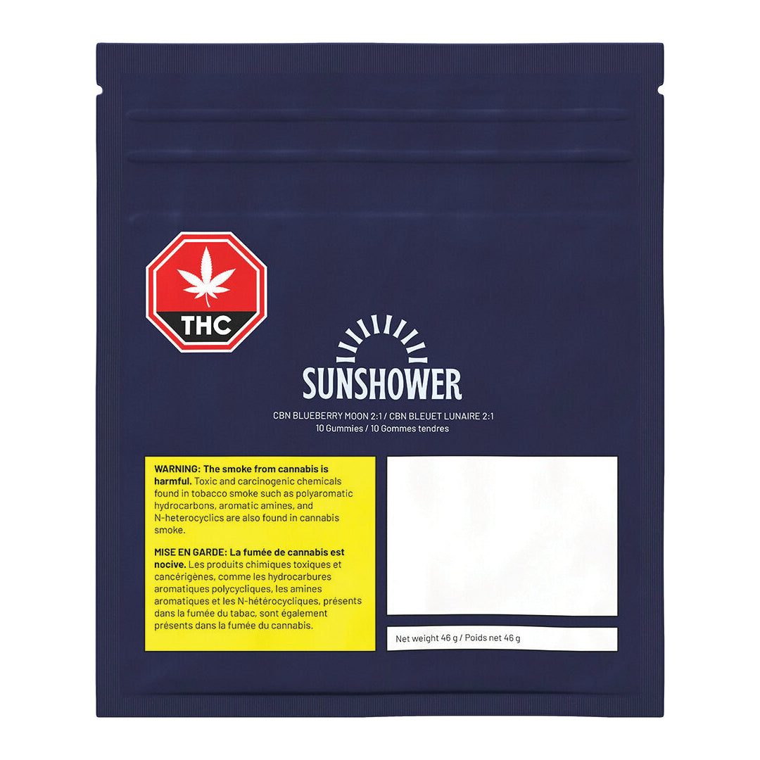 SUNSHOWER BLUBRRY MOON (H) CHEW - 1MG THC : 2MG CBN X 10