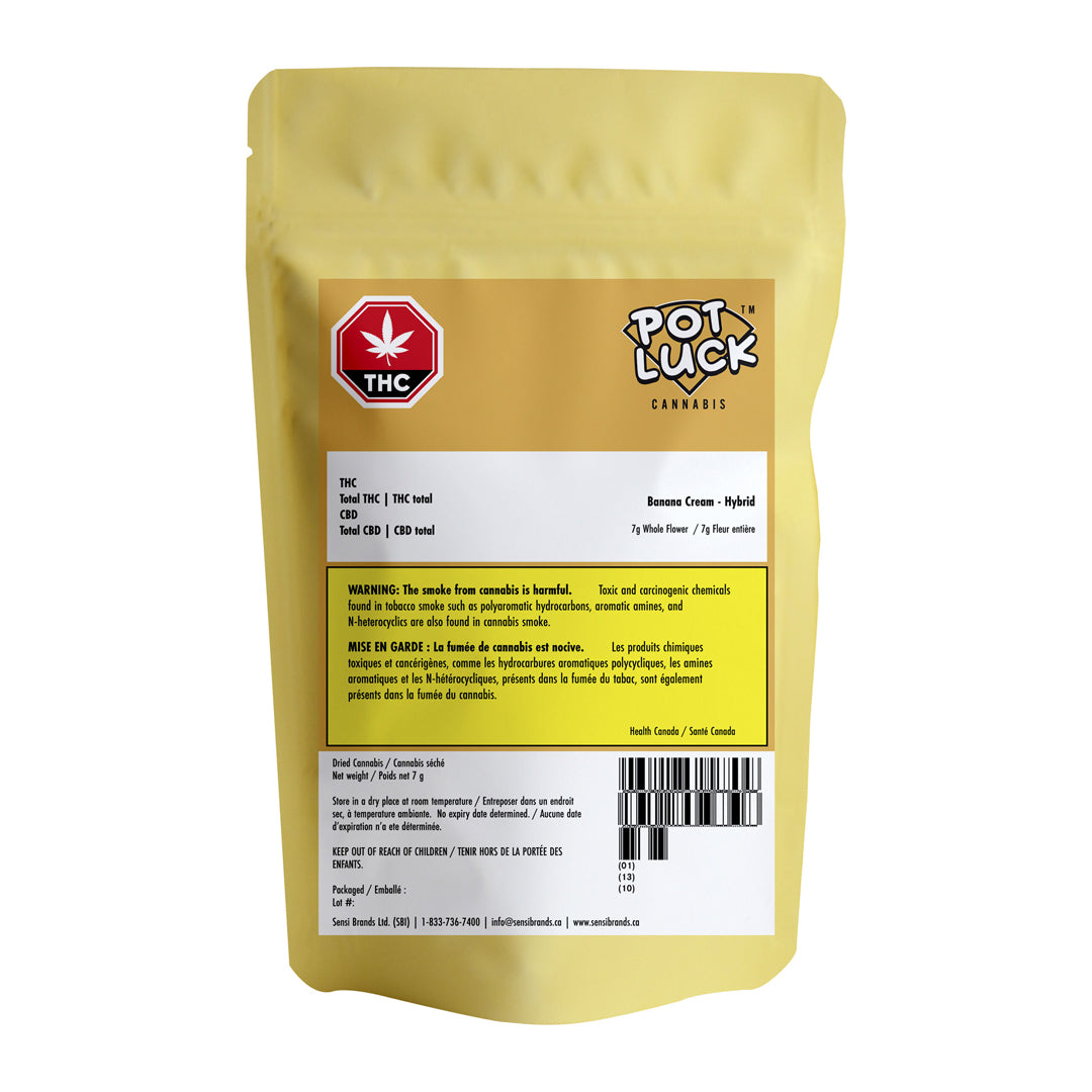 POTLUCK BANANA CREAM (H) DRIED - 7G