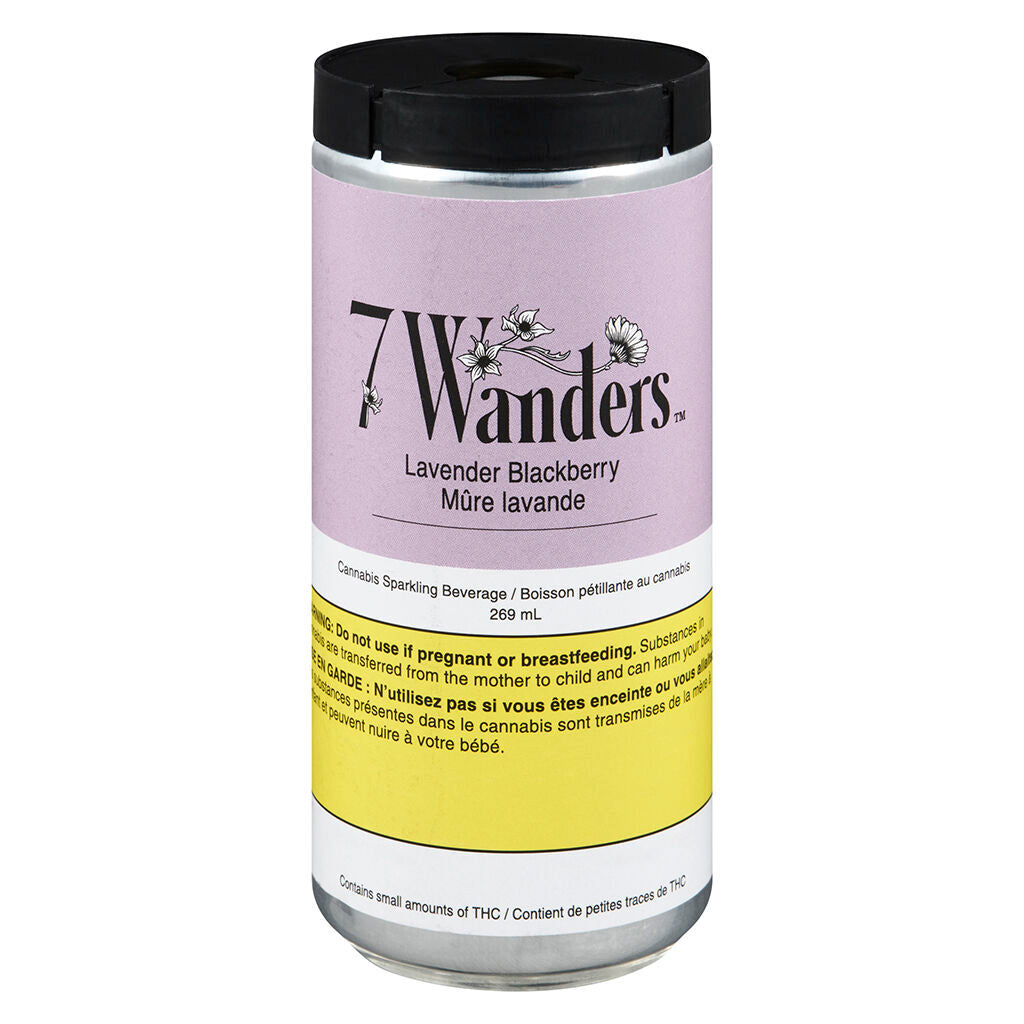 7 WANDERS LAVENDER BB CBD SPARKLING (H) BEV - 25MG - 269ML