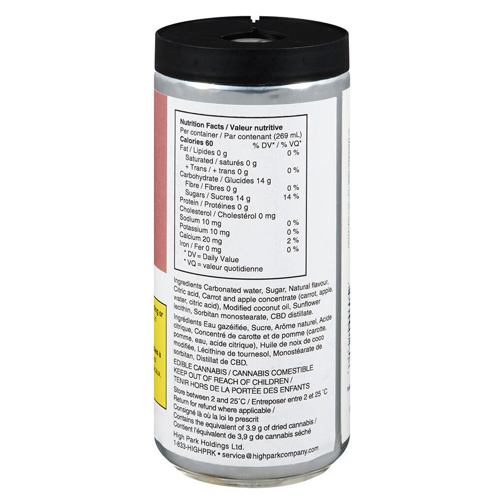 7 WANDERS PEACH LEAFT SPARKLING (H) BEV - 25MG CBD - 269ML