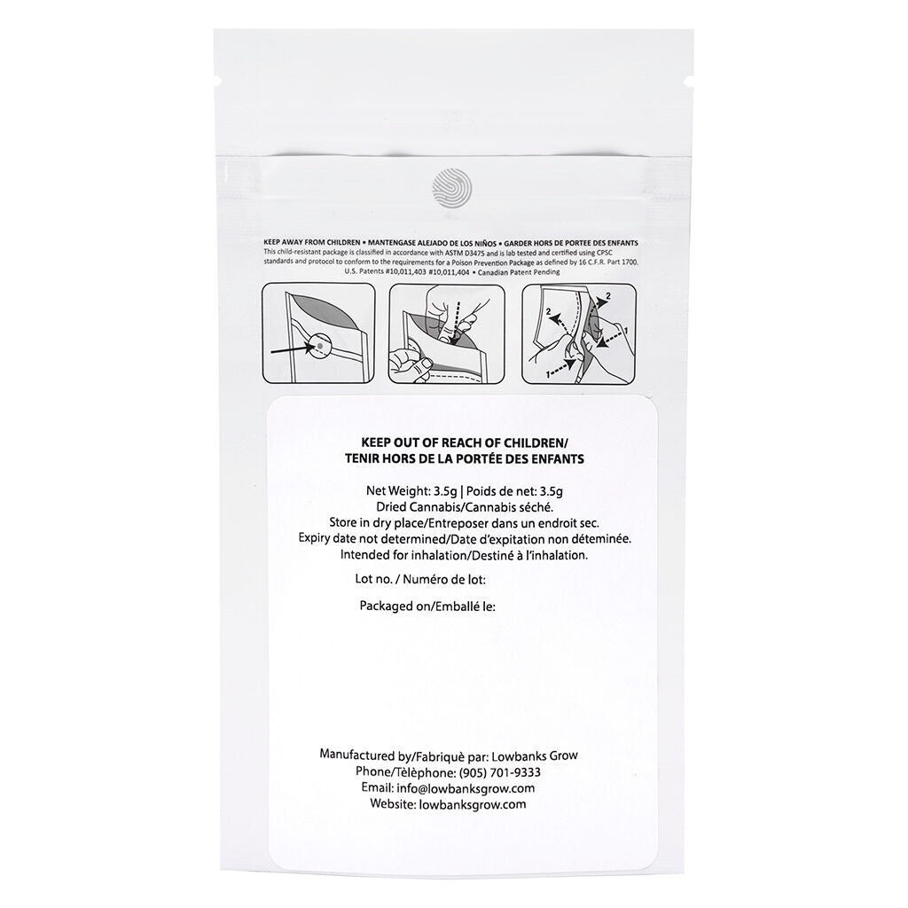 LOWBANKS GROW CHERRY BOMB GELATO (H) DRIED - 3.5G