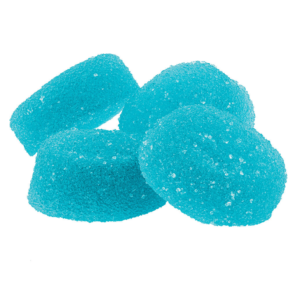 SHREDEMS SOUR BLUE RASP (IND) CHEW 2.5MGTHC: 5MGCBD X4