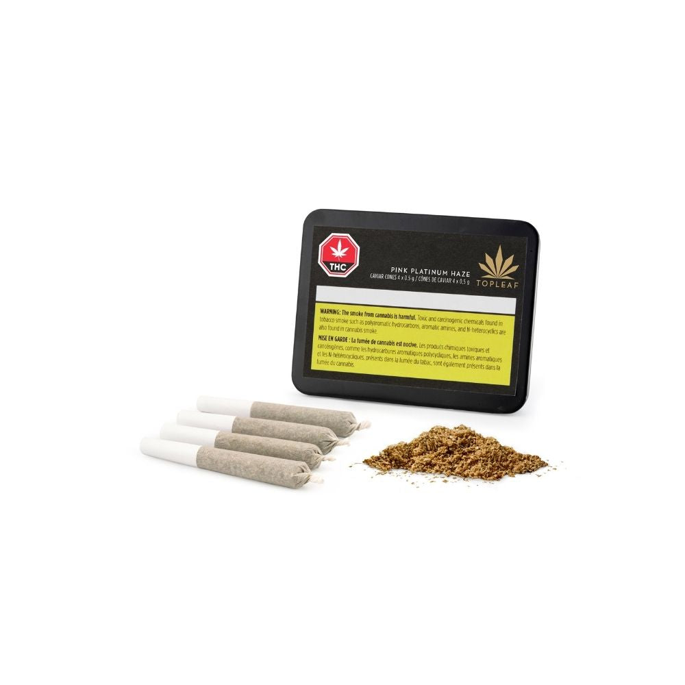 TOP LEAF PINK PLATINUM HAZE CAVIAR (S) PRE-ROLL - 0.5G X 4