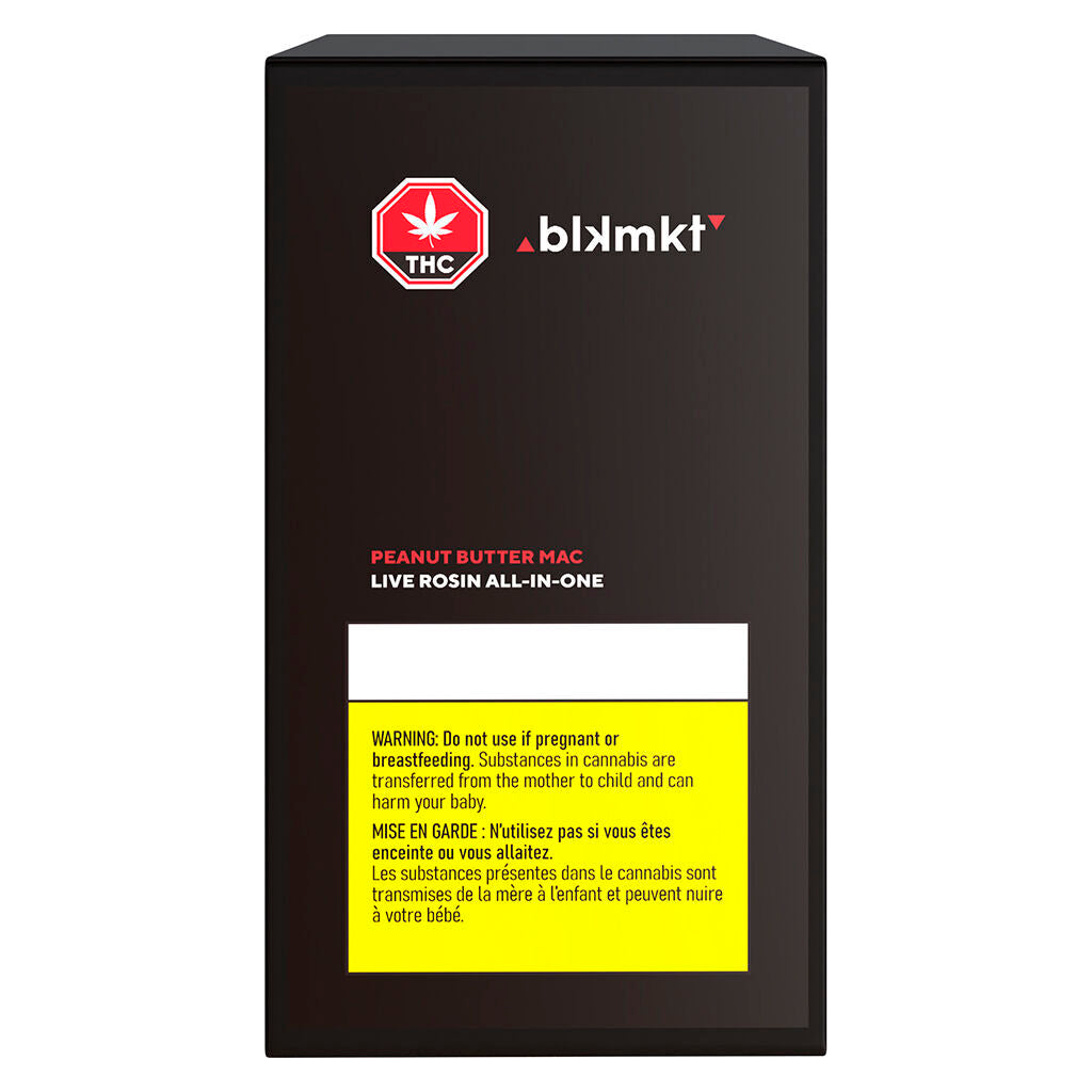 BLK MKT PEANUT BUTTER MAC LIVE ROSIN (IND) PEN - 0.5G