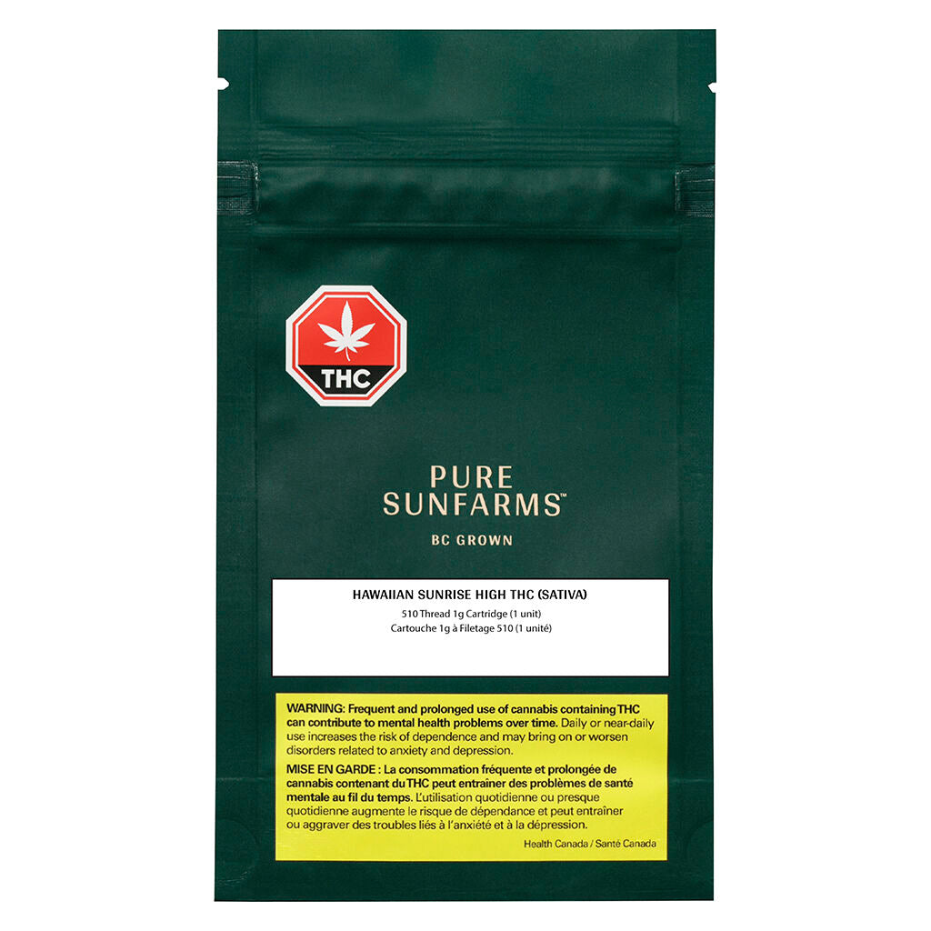 PURE SUNFARMS HAWAIIAN SUNSET HIGH THC (IND) 510 - 1G
