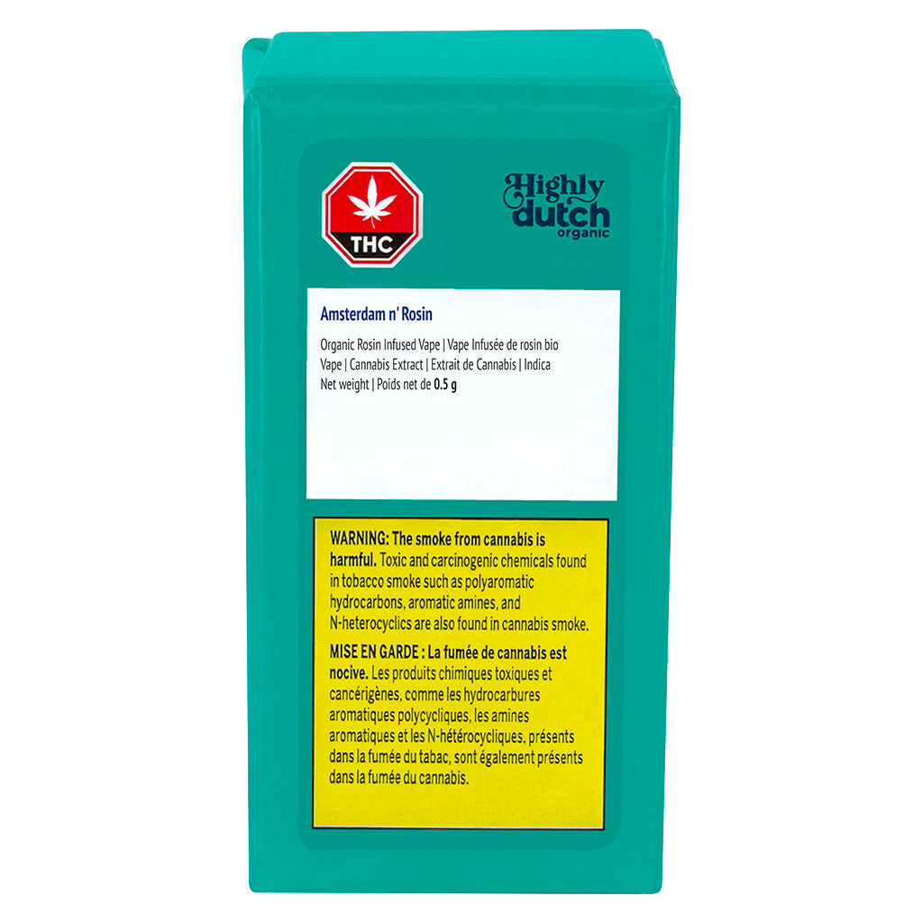 Value Buds - HIGHLY DUTCH ORGANIC AMSTERDAM N ROSIN (S) 510 - 0.5G