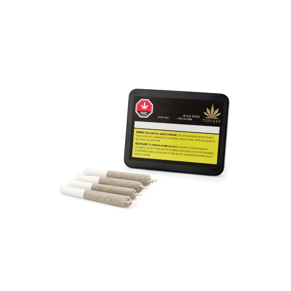 TOP LEAF BLUE DOSI CAVIAR CONE (S) PRE-ROLL - 0.5G X 4