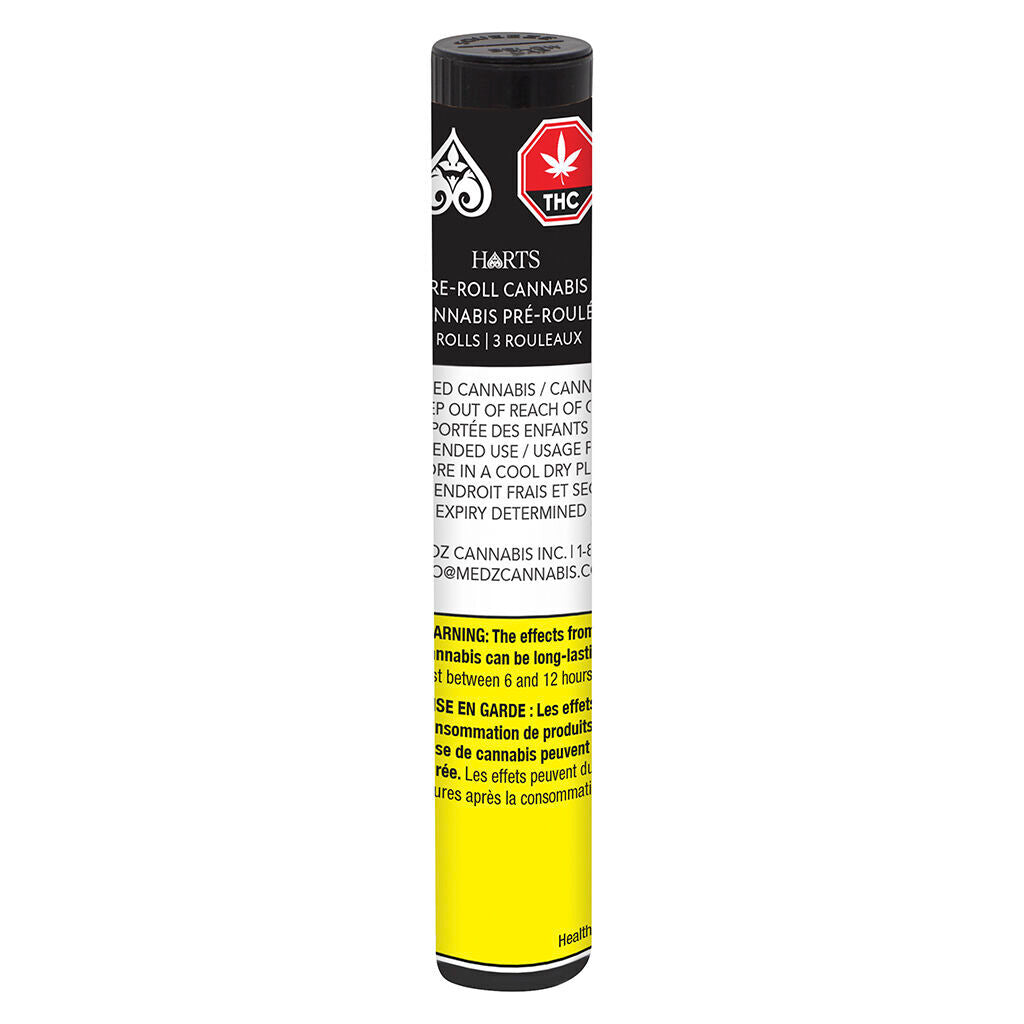 HARTS PINK GAS (IND) PRE-ROLL - 0.35G X 3