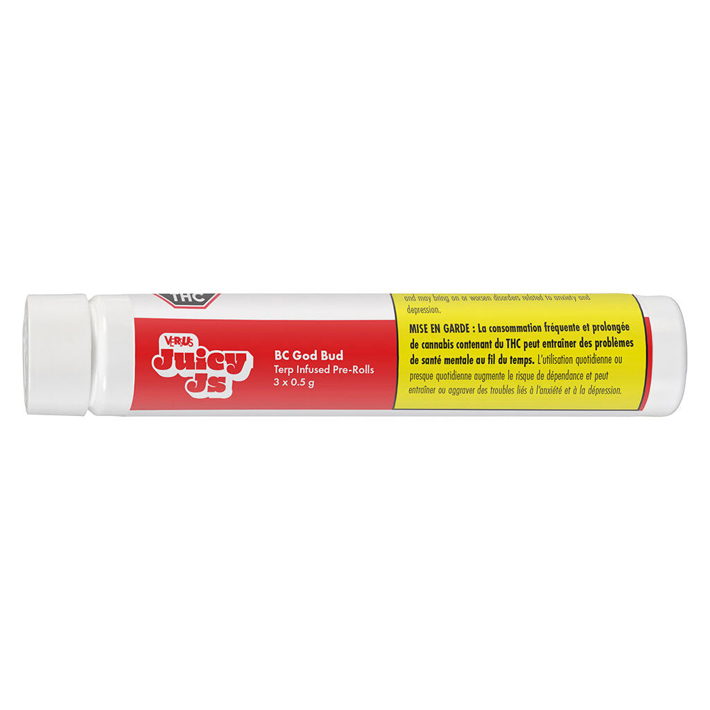 VERSUS JUICY JS BC GOD BUD TERP INF (IND) PRE-ROLL - 0.5GX3