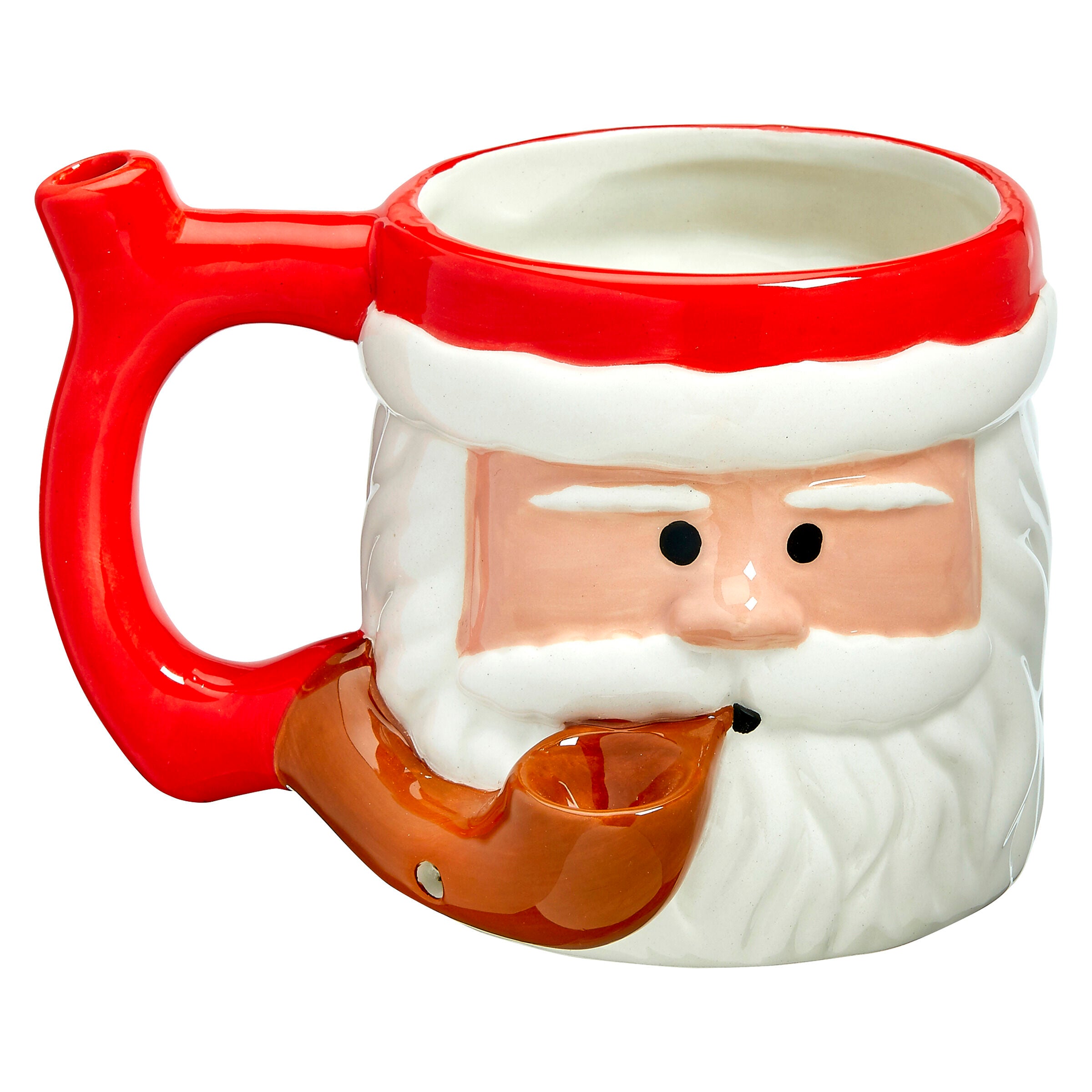 PREMIUM ROAST & TOAST CERAMIC MUG W/ PIPE - SANTA CLAUS