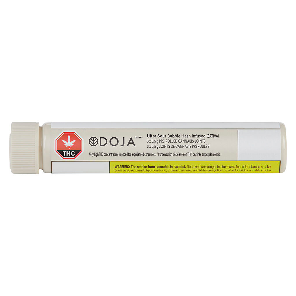 DOJA ULTRA SOUR BUBBLE HASH (S) INF PRE-ROLL - 0.5G X 3