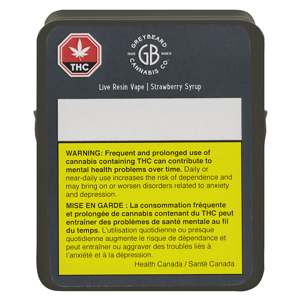 GREYBEARD STRAWBERRY SYRUP (H) LIVE RESIN 510 - 1G