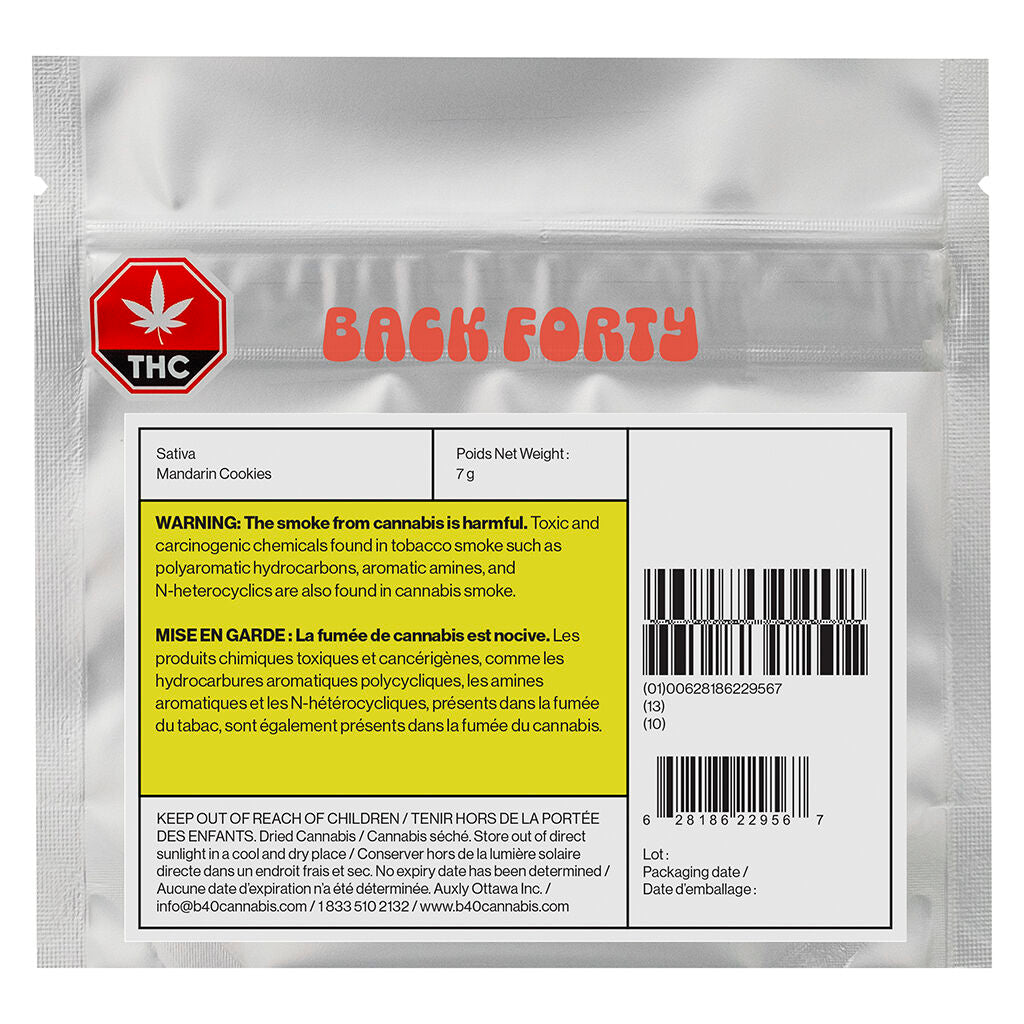 BACK FORTY MANDARIN COOKIES (S) DRIED - 7G