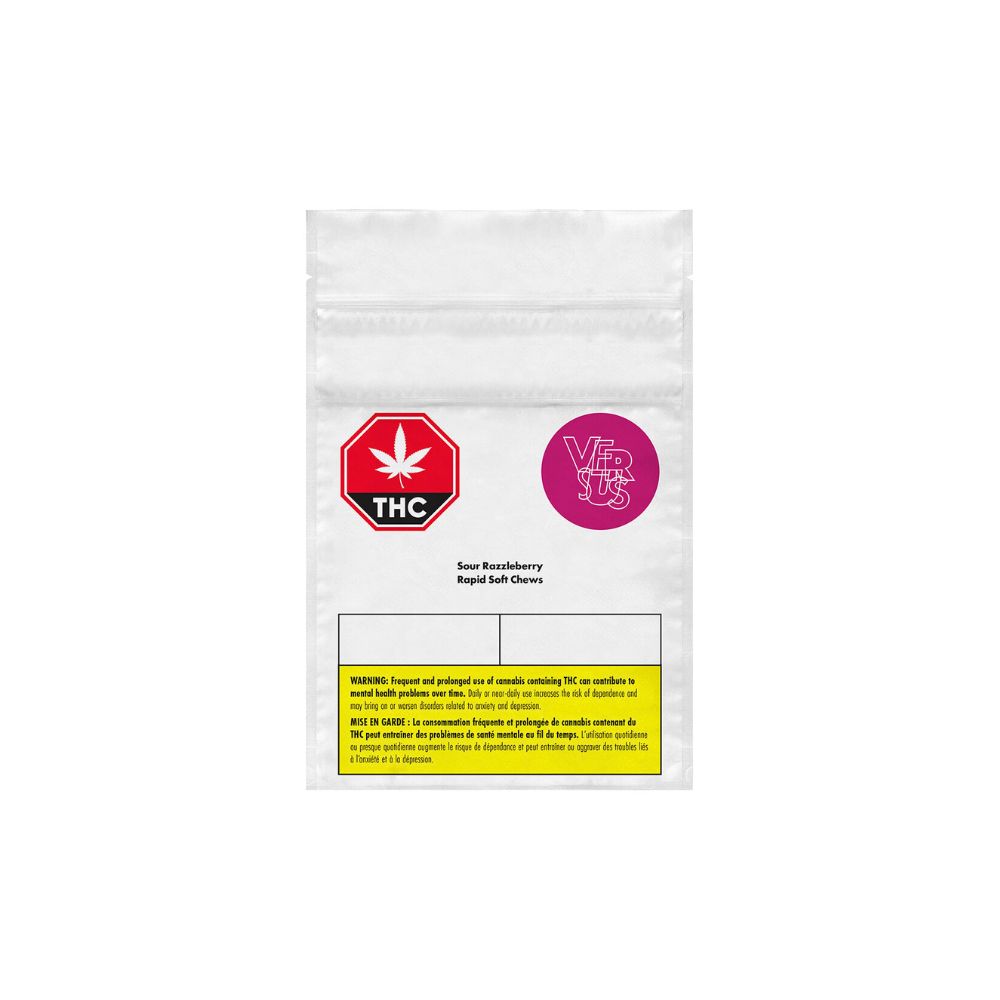 VERSUS SOUR RAZZLEBERRY RAPID (H) CHEW - 2MGTHC X5