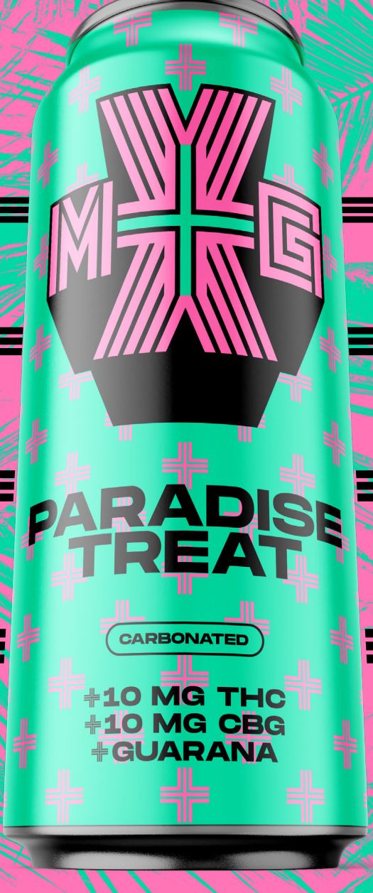 XMG+ PARADISE TREAT (H) BEV - 10MG THC:10MG CBG - 355ML