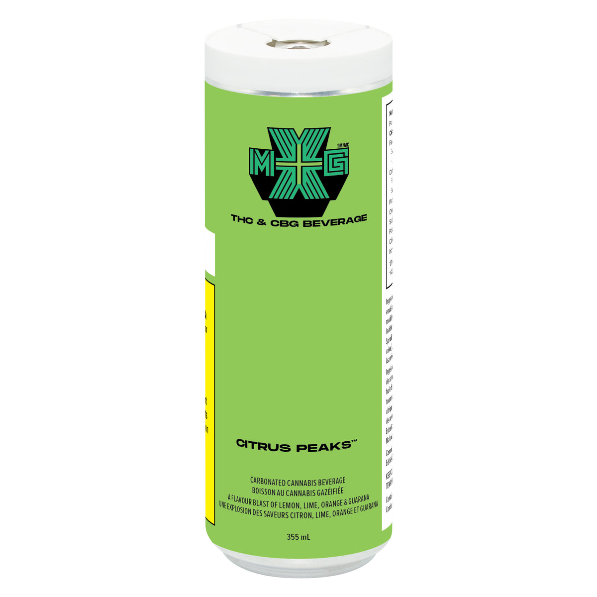 XMG+ CITRUS PEAKS (H) BEV - 10MG THC:10MG CBG - 355ML