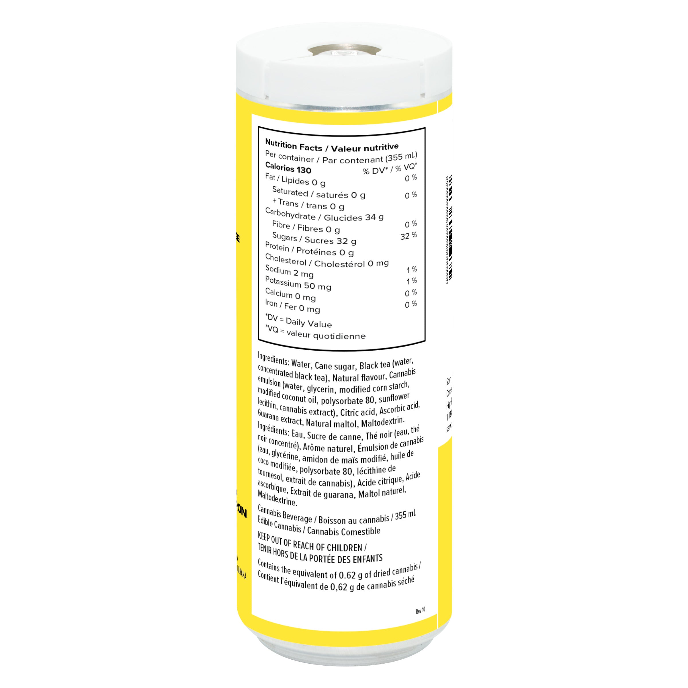 XMG+ LEMON ICE TEA CBG 1:1 (H) BEV 10MG THC X 355ML