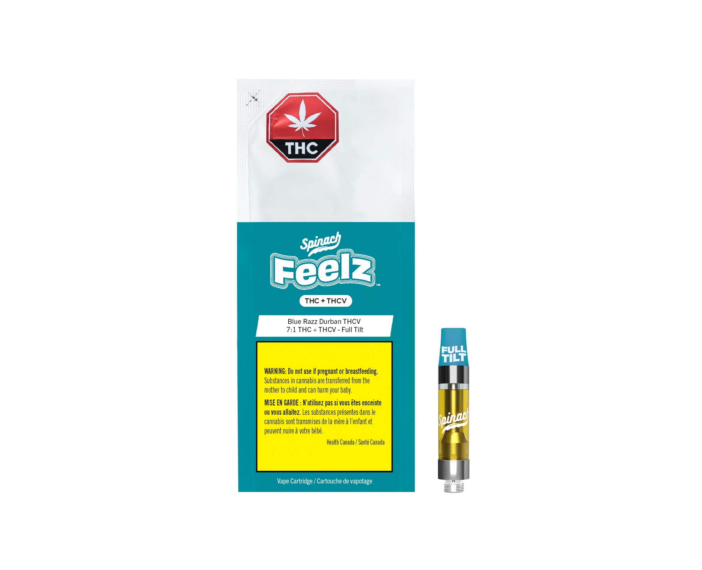Value Buds - SPINACH FEELZ BLUE RAZZ THCV FULL TILT (S) 510 - 1G - Spinach  - - $28.97 CAD