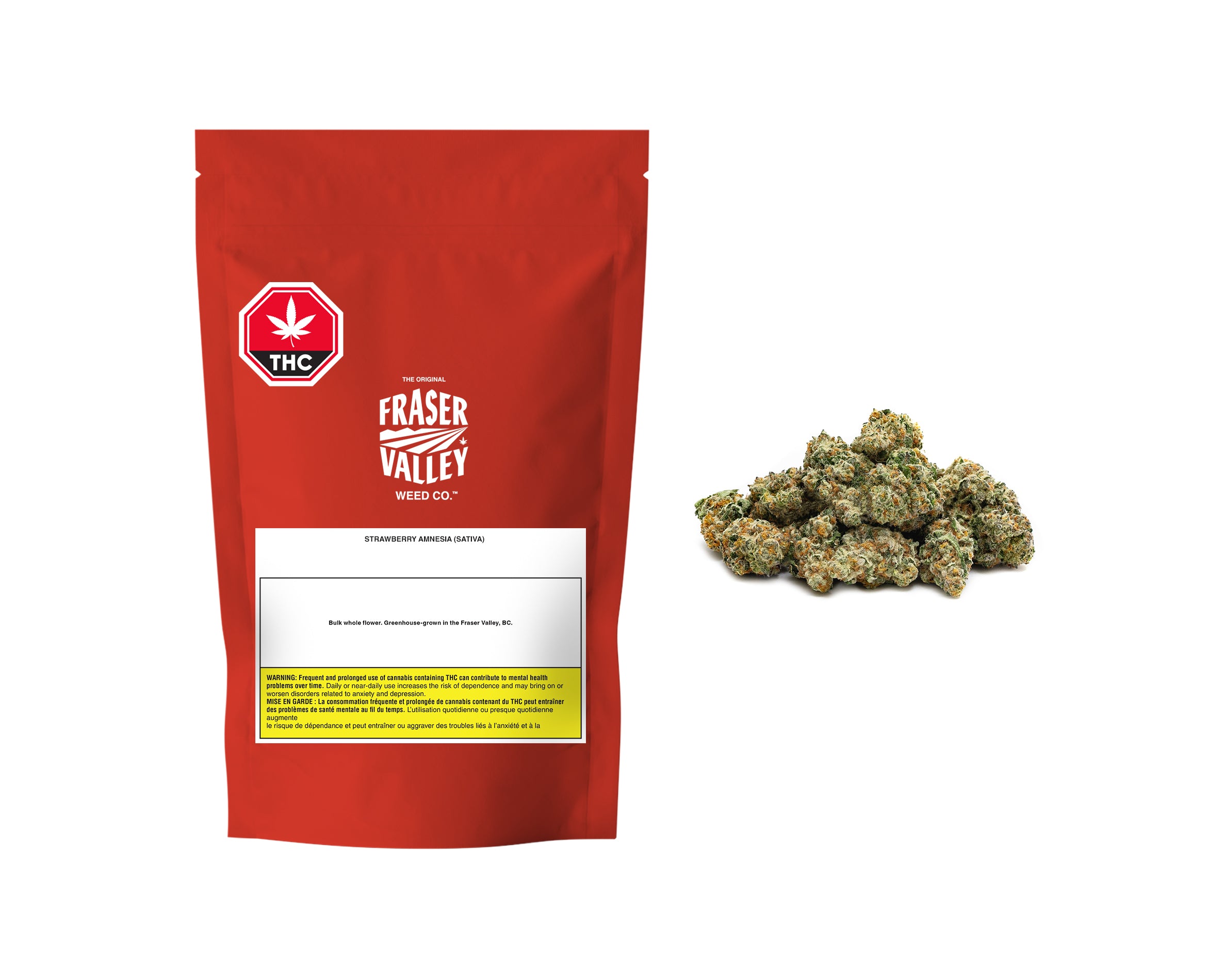 FRASER VALLEY STRAWBERRY AMNESIA (S) DRIED - 28G