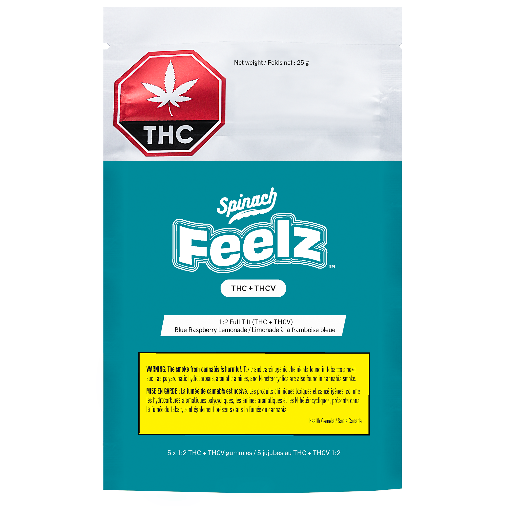 SPINACH FEELZ THCV FULL TILT BRL (S) CHEW - 2:4 THC:THCV X 5
