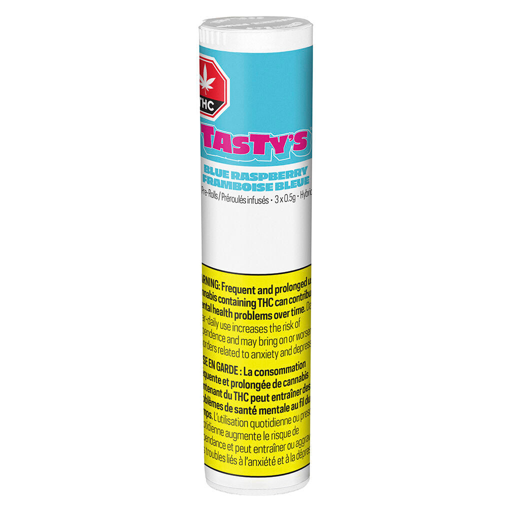 TASTYS BLUE RASPBERRY DIAMOND (H) INF PRE-ROLL - 0.5G X 3