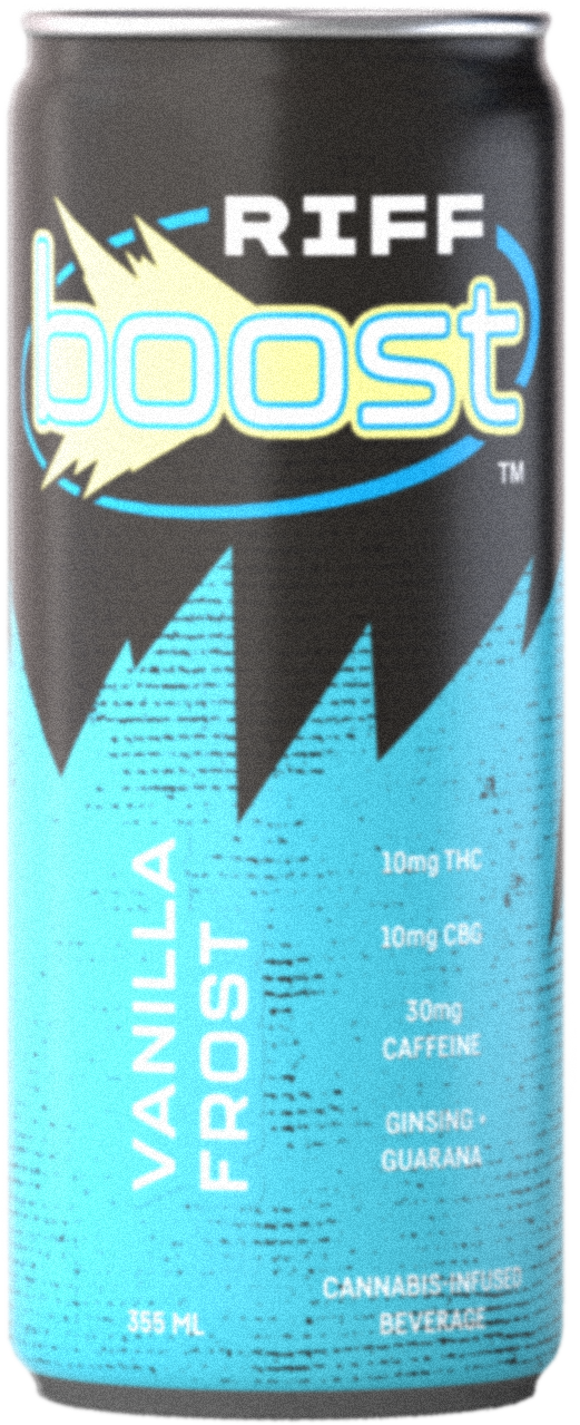 RIFF BOOST VANILLA FROST CBG 1:1 (H) BEV - 10MG THC X 355ML