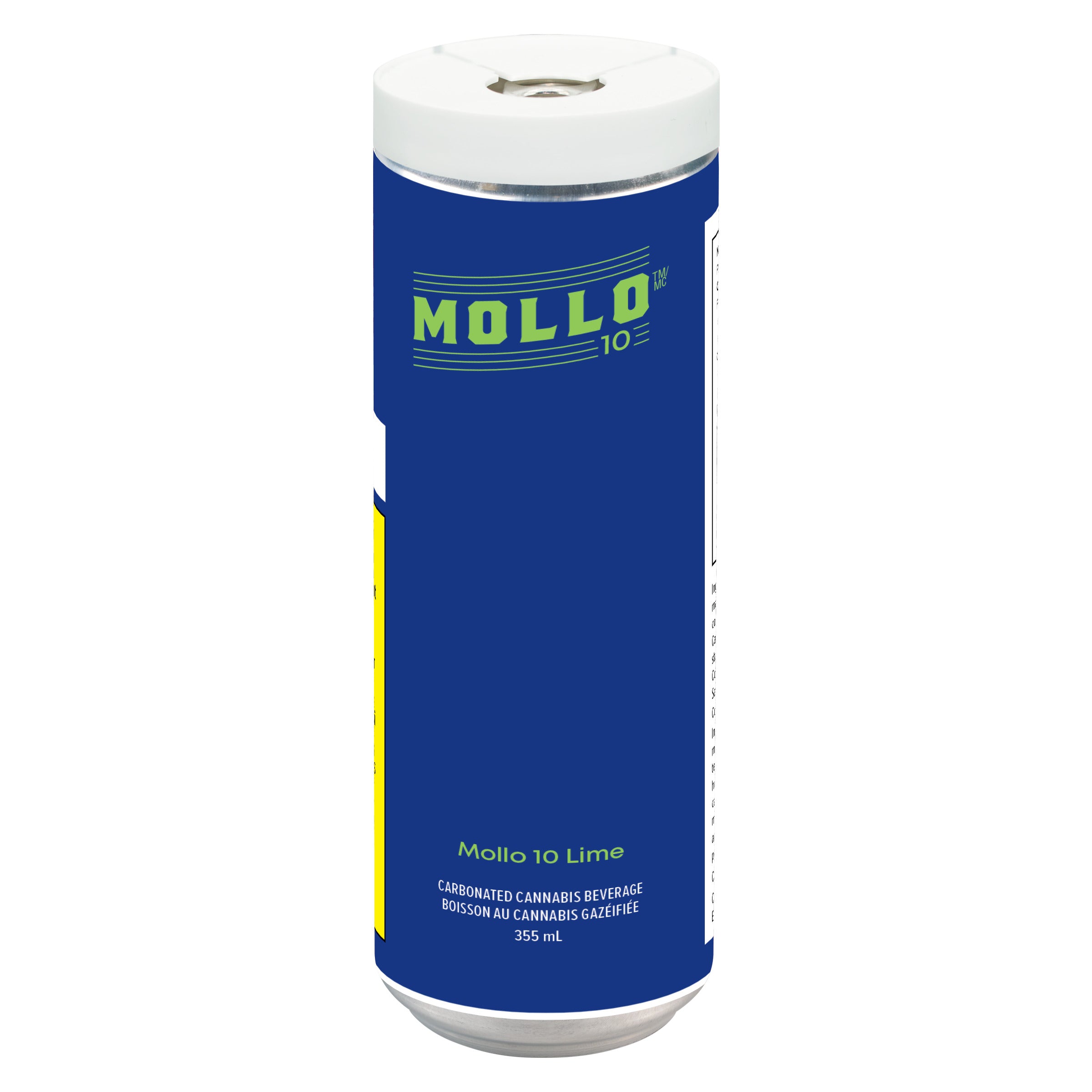 MOLLO 10 LIME (H) BEV -10:10MG THC:CBG X 355ML