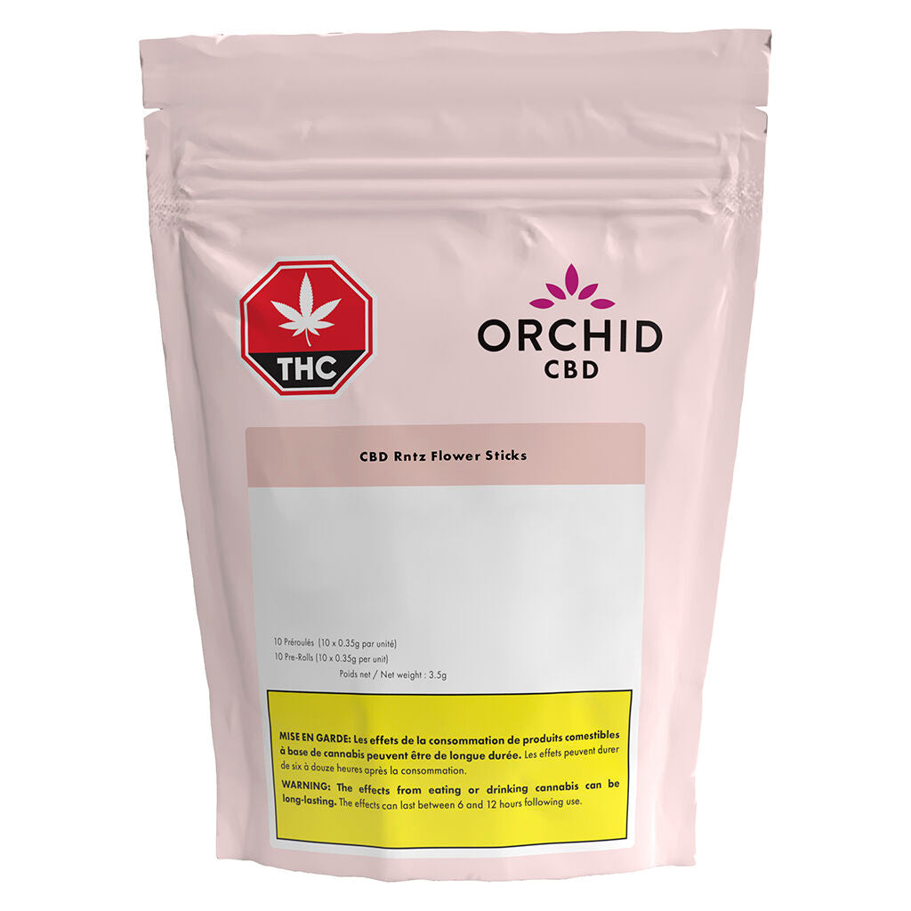 ORCHID FLOWER STICKS CBD RNTZ (S) PRE-ROLL - 0.35G X 10