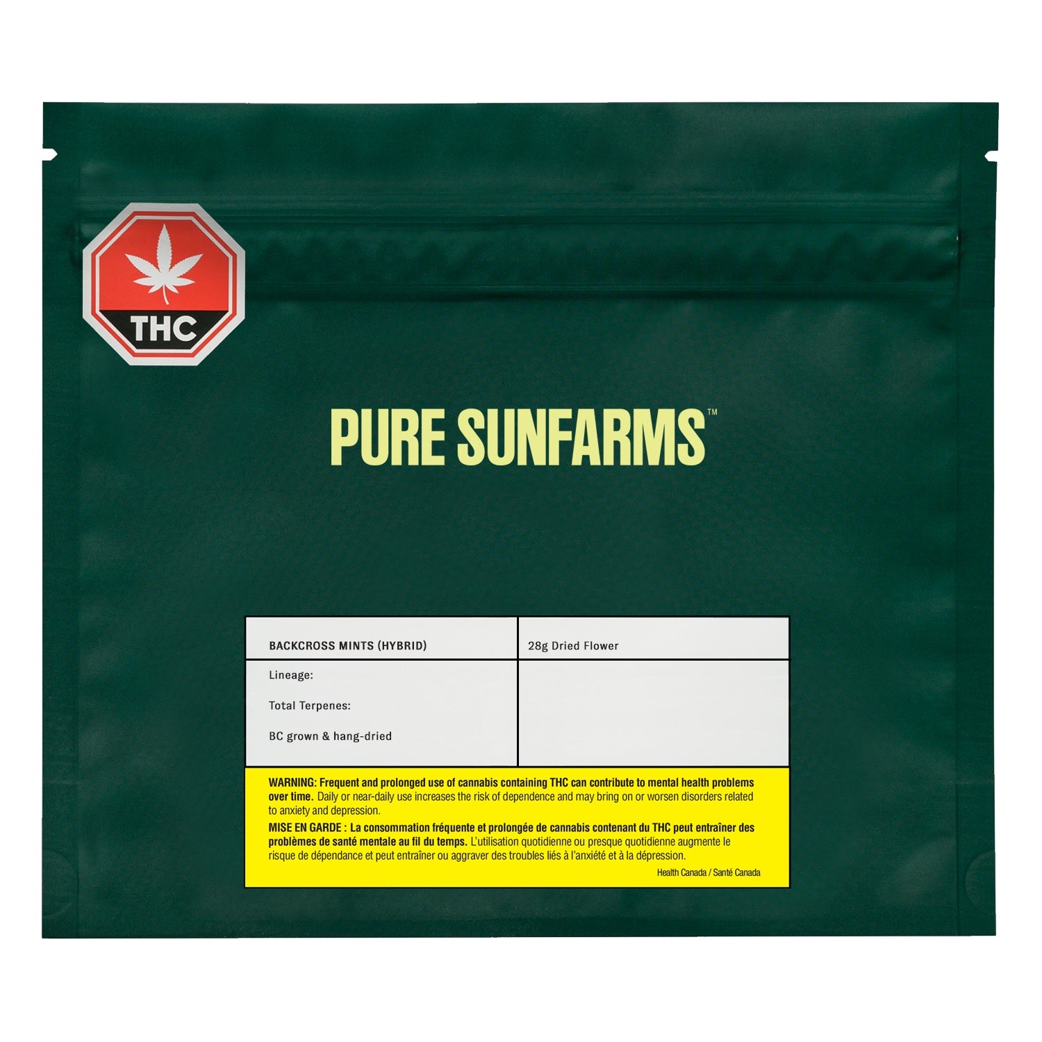 PURE SUNFARMS BACKCROSS MINTS (H) DRIED - 14G
