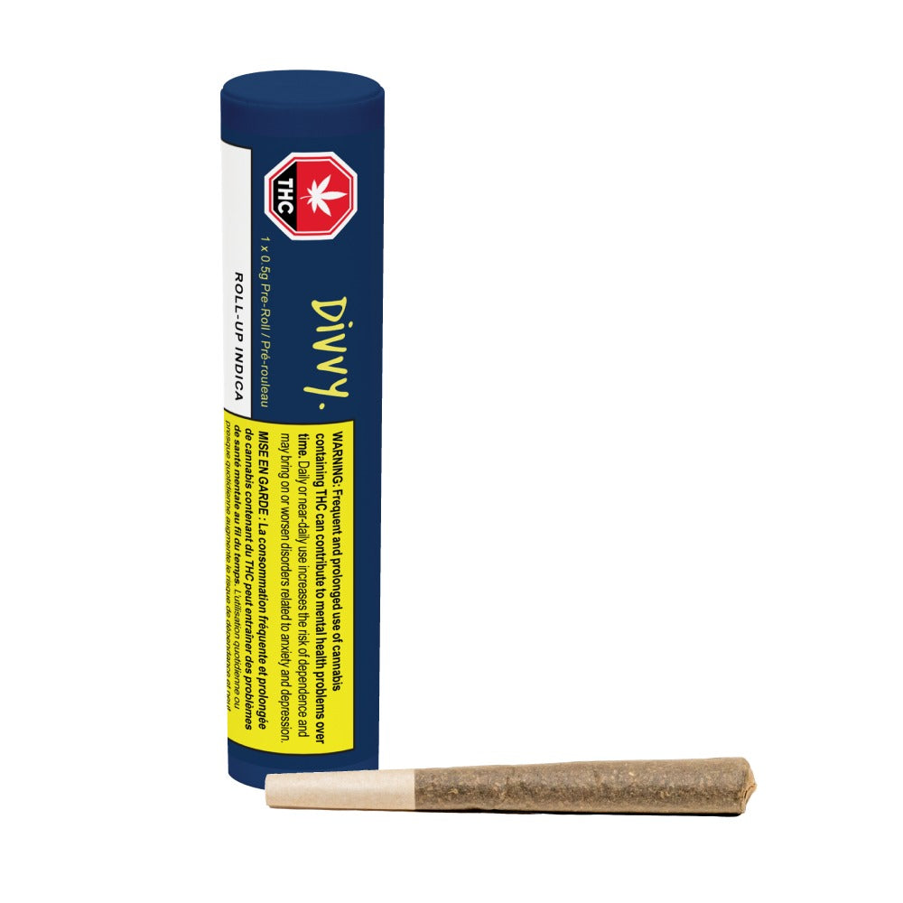 DIVVY ROLL UP INDICA (IND) PRE-ROLL - 0.5G X 1