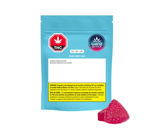 WANA QUICK EASE CHERRY COLA (H) CHEW - 2MG THC:5MG CBC X 2