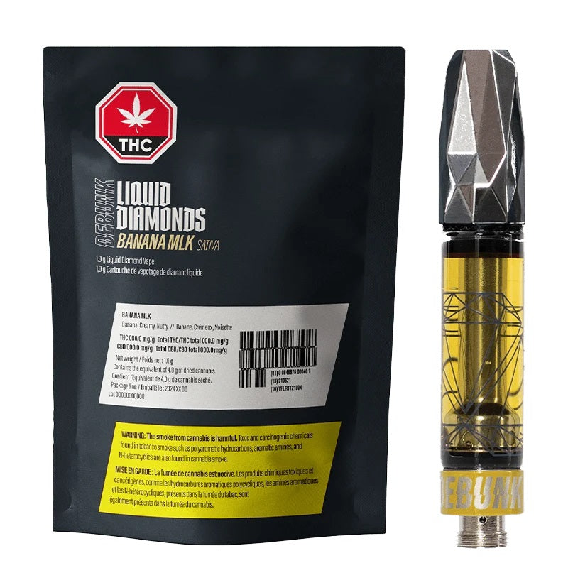 DEBUNK BANANA MLK LIQUID DIAMONDS (S) 510 - 1G