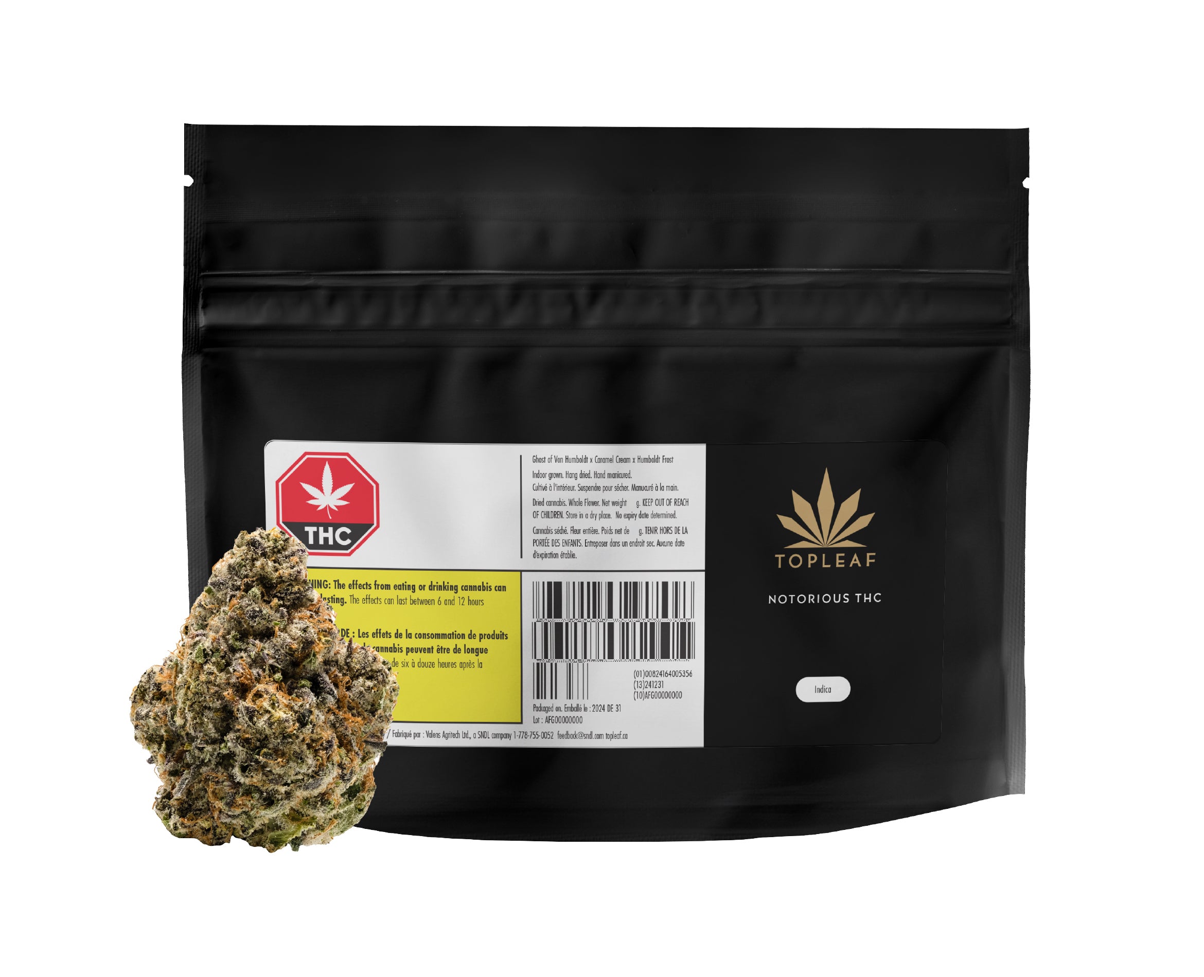 TOP LEAF NOTORIOUS THC (IND) DRIED - 14G